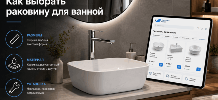 Как выбрать и купить раковину